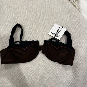 Brown and Black Bikini Swimwear